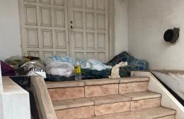 Una persona en situación de calle