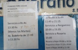 Volvió a funcionar el servicio de transporte de la empresa Pullman General Belgrano