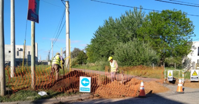 Se ejecutan obras en la red de gas natural para las viviendas del ProCreAr