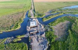 Construcción del Puente del Saladillo de la Vuelta y la alcantarilla del camino rural 75