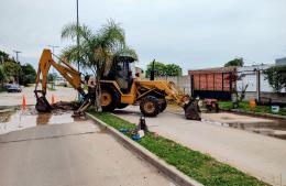 Importante reparación de cañerías sobre la Avenida Alessandro