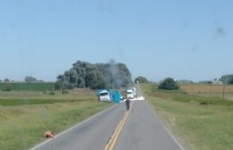 Volcó un camión en Ruta 31