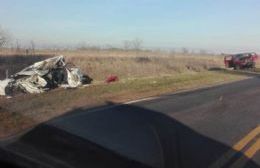 Dos hombres muertos en un choque frontal a metros de Monsanto