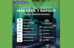 Pago de tasas con billeteras virtuales