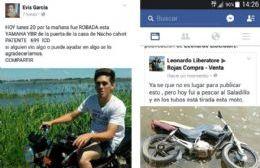 Informan la ubicación de una moto abandonada, similar a la robada este lunes