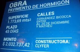 Venció el plazo de obra de las tres cuadras de pavimento