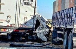 Colisión de camiones en Ruta 33: carabelense involucrado