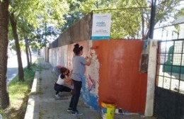 Comenzaron los trabajos de pintura en la Escuela N 3