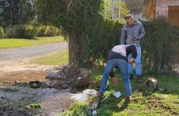 Corte de agua por rotura de caño