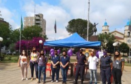 Actividad en Plaza San Martín por el Día de la eliminación de la violencia contra la mujer