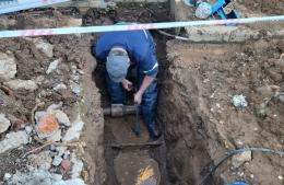 Continúan los trabajos de Obras Sanitarias