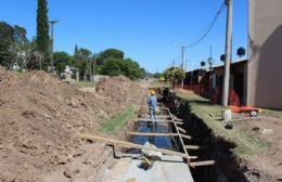 A buen ritmo marcha la obra de desagües pluviales