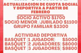 Sportivo y Yagua Pitá comunicaron los precios de la cuota social