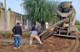 Siguen las obras de cordón cuneta