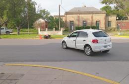Un herido tras el choque entre un auto y una moto