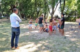 Pérez Delbaldo visitó la Colonia de Vacaciones