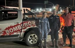 Bomberos de Rafael Obligado colaboran en Salto