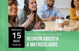 Se reúne en Rojas el Colegio de Ciencias Económicas de Junín