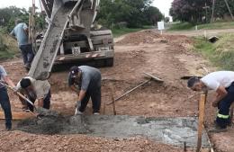 Construcción de badén en Carabelas