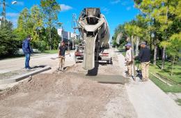 Obras conjuntas entre el Municipio y los vecinos en Barrio René Pérez