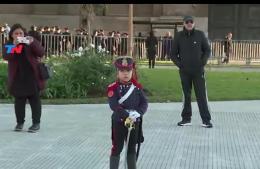 Lorenzo desfiló en Plaza de Mayo