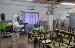Finalizó la desinfección en las escuelas para el inicio de clases tras las vacaciones de invierno