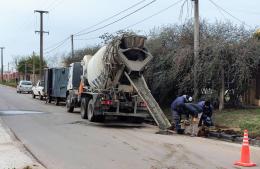 Reconstruyen sumideros en la intersección de Azara y Fortín Mercedes