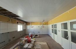 Avances en la obra de la sala de Shock Room del Hospital Municipal