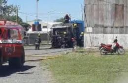 Incendio de camión en planta de AFA