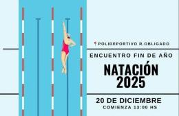 Natación: habrá encuentro de fin de año en Rafael Obligado