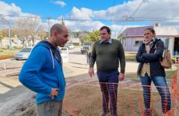Recorrida de Bouvier por la obra en Avenida Diego Trillo